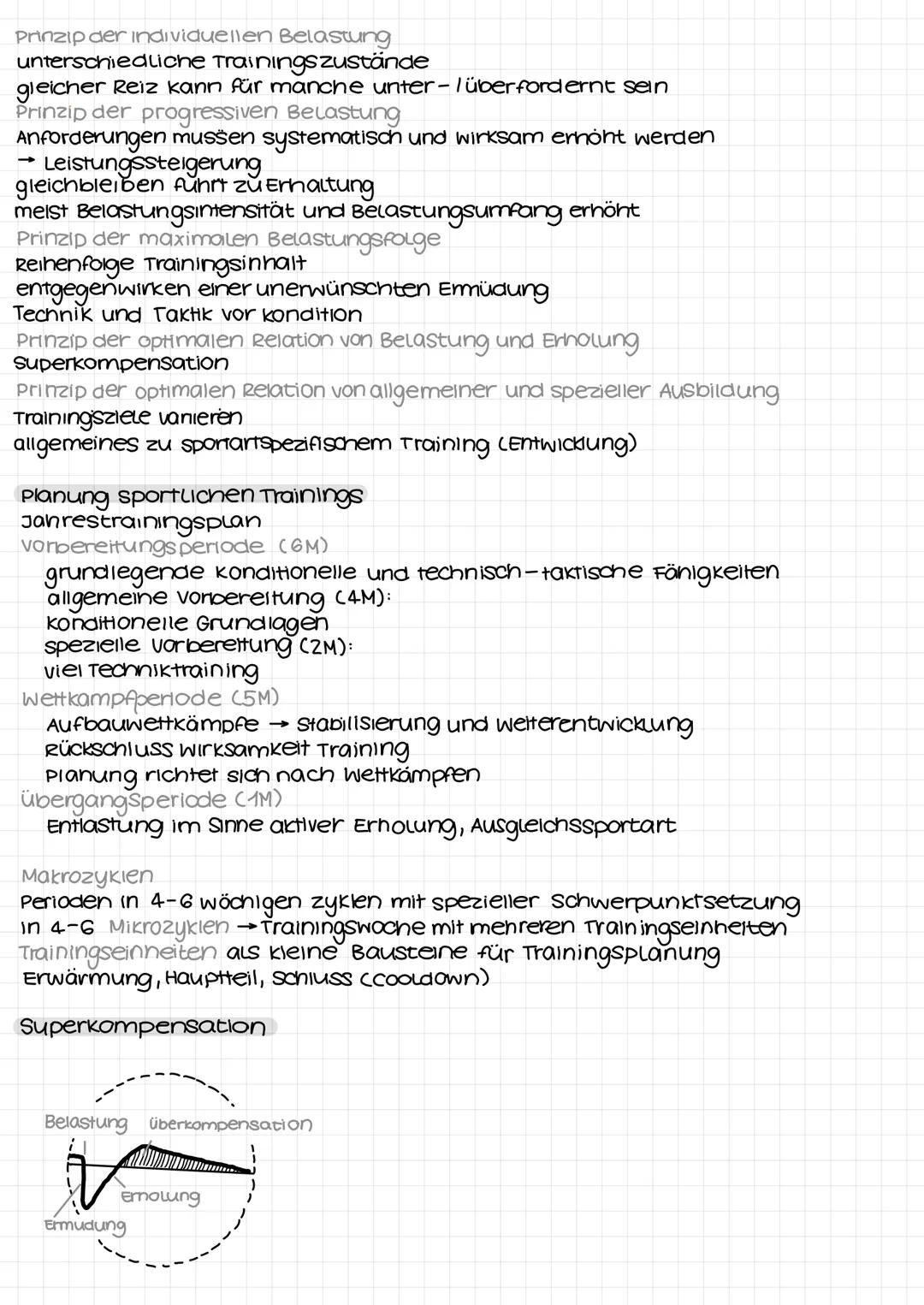 Trainingslehre - Sport Lk-Q1
Sportpraxis Trainingslehre Trainingswissenschaft
Trainingslehre
trainings- und wettkampfbezogene Methoden und E