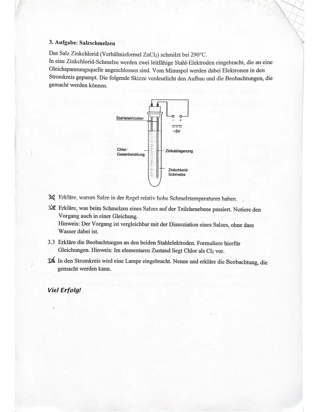 Chemiearbeit Nr. 1
Klasse 10a
Themen:
Lithium
Aufgabe: Vervollständige die Tabelle zur Ionenbildung.
Elementname Elementsymbol mit
Außenelek