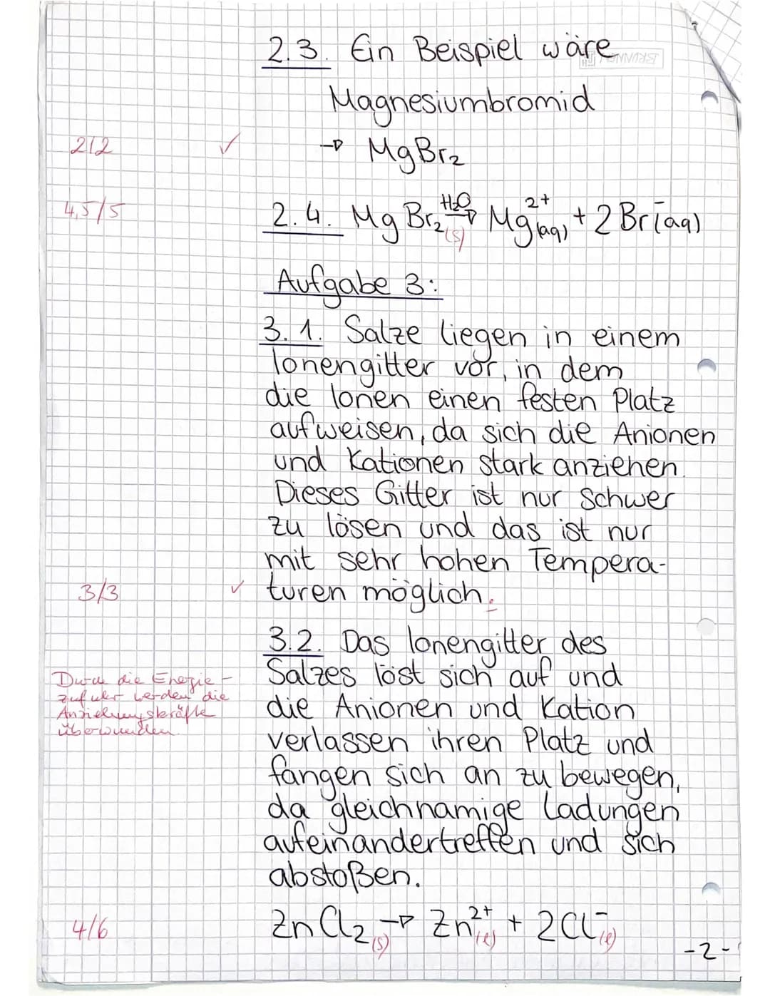 Chemiearbeit Nr. 1
Klasse 10a
Themen:
Lithium
Aufgabe: Vervollständige die Tabelle zur Ionenbildung.
Elementname Elementsymbol mit
Außenelek