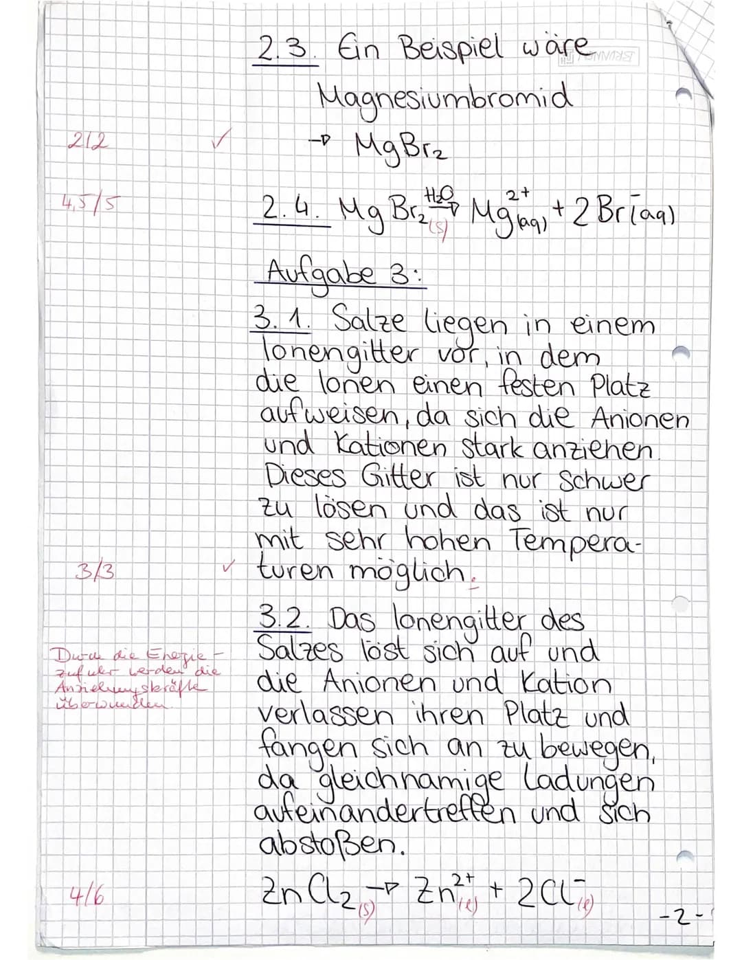 Chemiearbeit Nr. 1
Klasse 10a
Themen:
Lithium
Aufgabe: Vervollständige die Tabelle zur Ionenbildung.
Elementname Elementsymbol mit
Außenelek