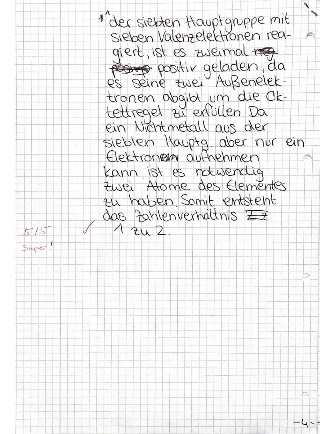 Chemiearbeit Nr. 1
Klasse 10a
Themen:
Lithium
Aufgabe: Vervollständige die Tabelle zur Ionenbildung.
Elementname Elementsymbol mit
Außenelek