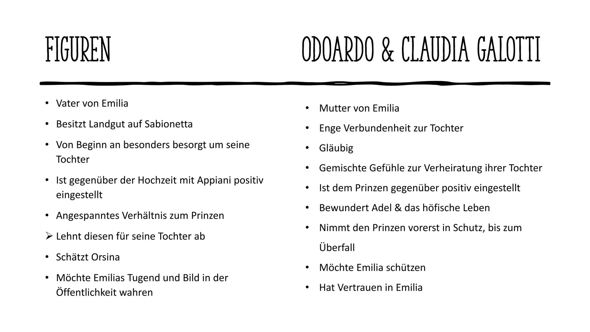 EMILIA GALOTTI
Deutsch INHALTSVERZEICHNIS
Allgemeine Fakten
• Autor Steckbrief
Inhaltliche Zusammenfassung
Figuren
●
●
• Figurenkonstellatio