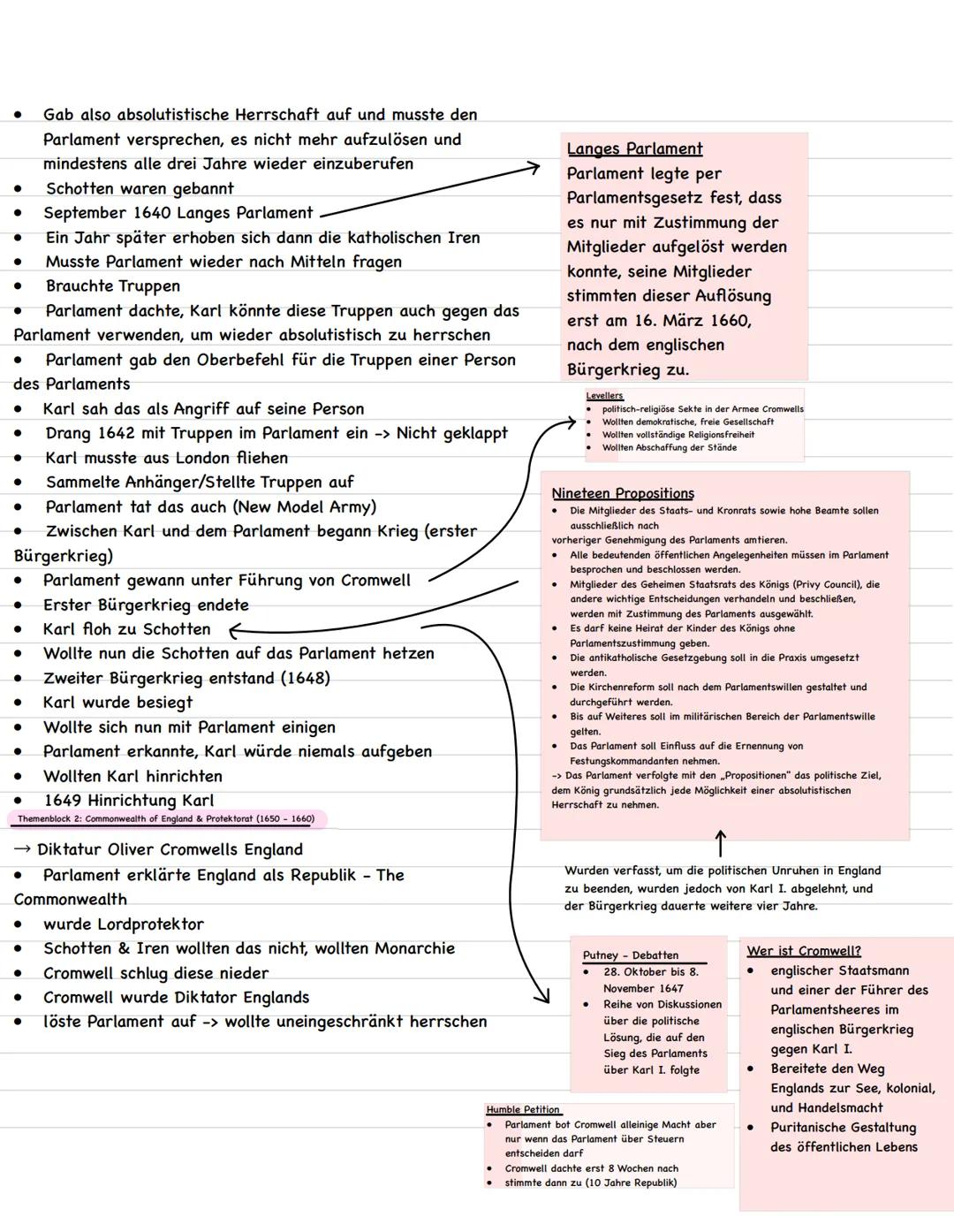  # Themenblock 1: Frühparlamentarismus und Bürgerkrieg (1625-1640)

*   Basic Knowledge

*   Englische Monarchen

    -> König Heinrich VIII