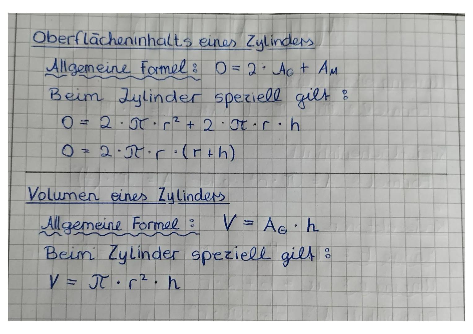 # Mathe (Merkblatt)

Umfang eines Kreises

Formel : u = $\pi$.d oder u = 2.\N.r

Kreisflächeninhalt

Formel : A = $\pi$.r² oder A = $\pi$.($