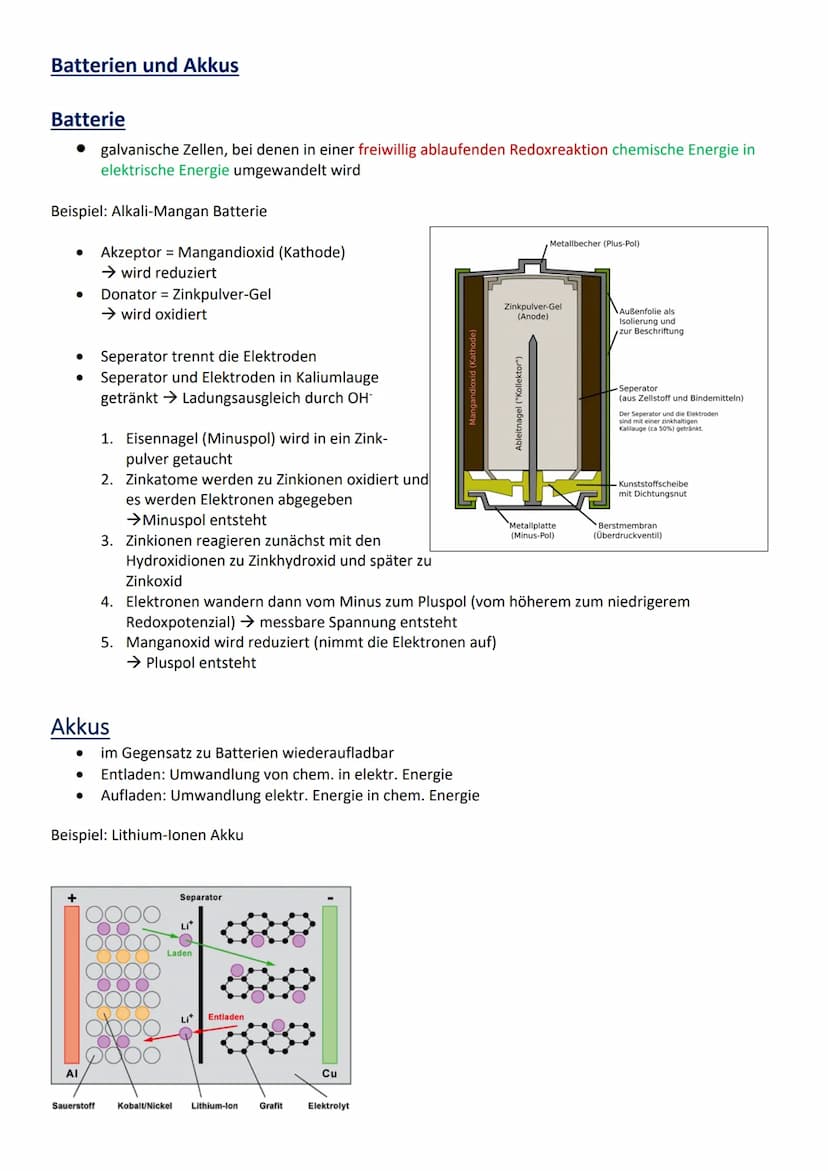 ELEKTROCHEMIE ABI-PROBE
Redoxreaktionen
Reaktion mit Elektronenübertragung
Oxidation: Elektronenabgabe
Reduktion: Elektronenaufnahme
Elektro