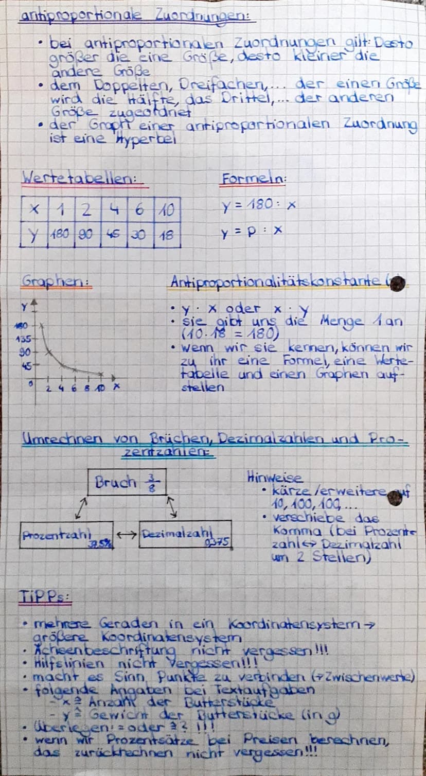 proportionale Zuordnungen:
• bei einer proportionalen Zuordnung wird
dem Doppeltem, Dreifachen,... der emen
Größe das Doppelte, Dreifache,..