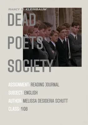 Know Dead Poets Society Reading Journal  thumbnail