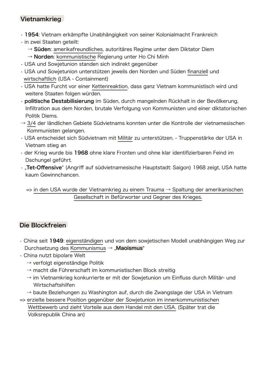 Geschichte - Teilung Deutschlands
DER KALTE KRIEG
Zwischen 1945 und 1990/91 war die Welt in zwei Lager gespalten. Gruppiert um die
Supermäch