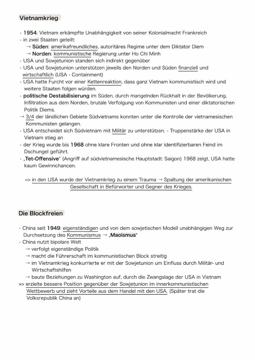 Geschichte - Teilung Deutschlands
DER KALTE KRIEG
Zwischen 1945 und 1990/91 war die Welt in zwei Lager gespalten. Gruppiert um die
Supermäch