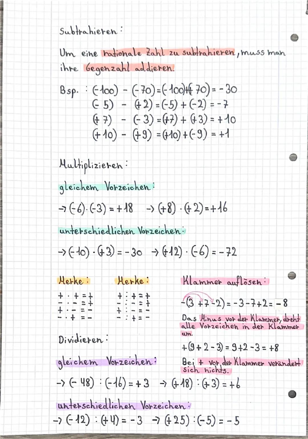 Q = rationale Zahlen
Addieren:
positive Zahlen addieren:
→ (+5) + (+3) = +8  → (+12) + (+8)=+20
5 + 3 = 8
12 + 8 = 20
Das Ergebnis ist posit