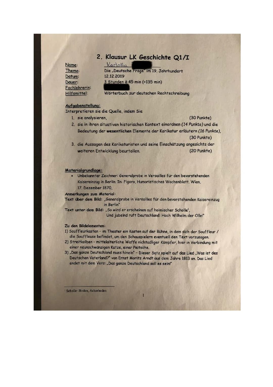 Geschichte Abitur: Tipps zu Klausuren, Karikaturen und der Deutschen Frage