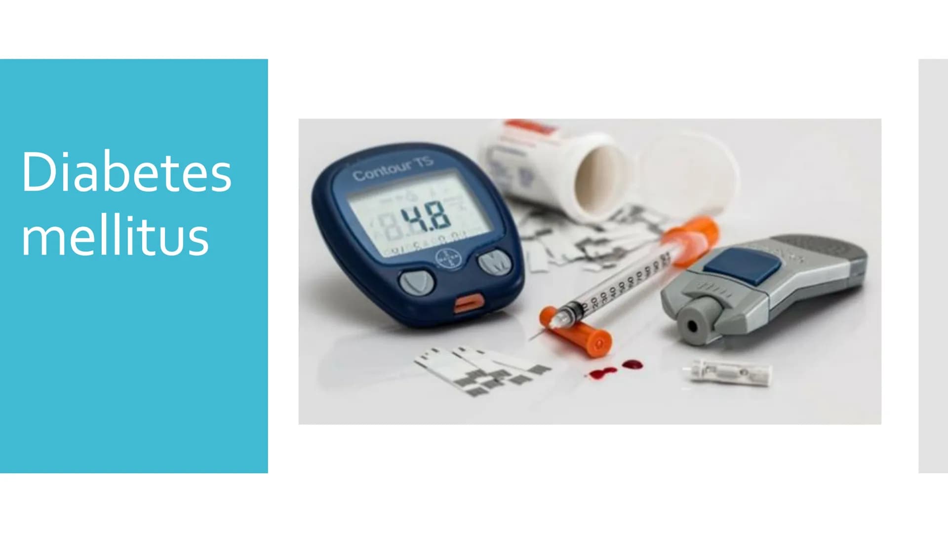 Diabetes
mellitus
Contour TS
18.4.8 Gliederung
Was ist Diabetes?
2.
Die Bauchspeicheldrüse
3. Regulierung des Blutzuckerspiegels im Körper
4