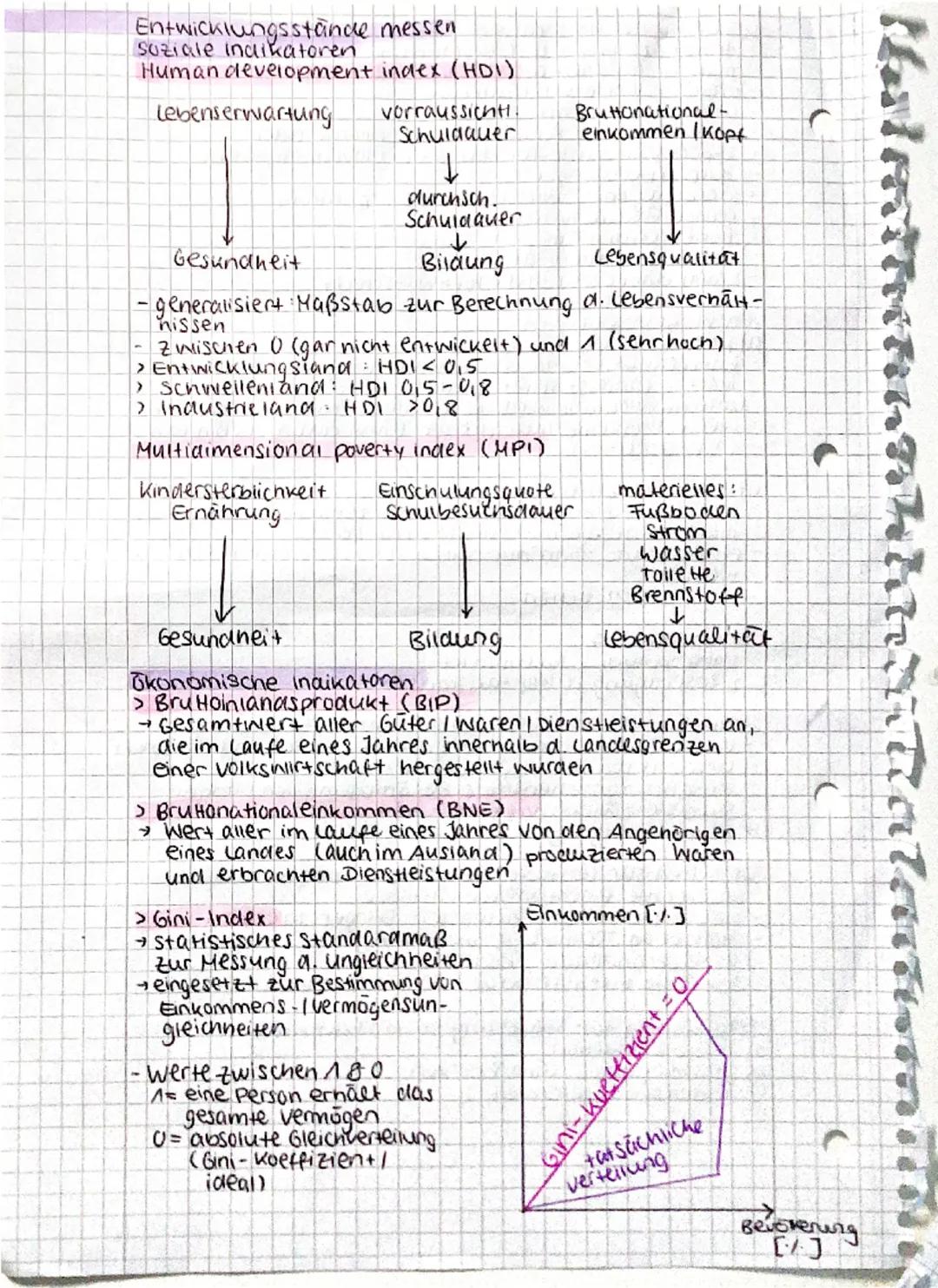 # Entwicklung & Globale Disparitäten

Disparitäten
- Ungleiche Lebensbedingungen innerhalb eines Raumes bzw.
im Vergleich von zwei oder mehr