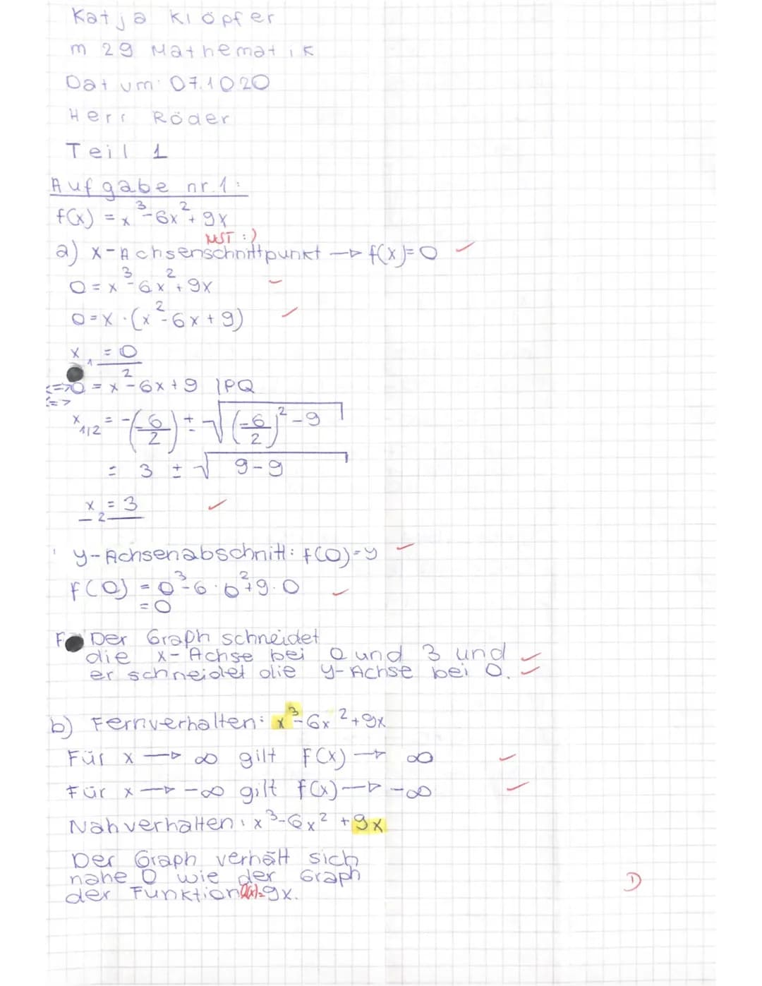 Aufgabe 4 (ausführlicher Lösungsweg)
Bestimmt die Nullstellen der Funktion
Für NST gilt f(x) = 0⇒16-x² = 0⇒x=14
Gibt den Scheitelpunkt an S(
