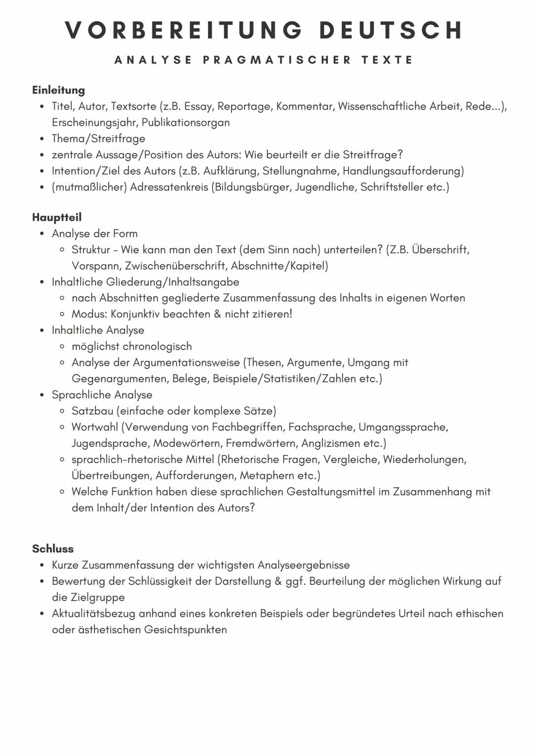 Einleitung
Titel, Autor, Textsorte (z.B. Essay, Reportage, Kommentar, Wissenschaftliche Arbeit, Rede...),
Erscheinungsjahr, Publikationsorga