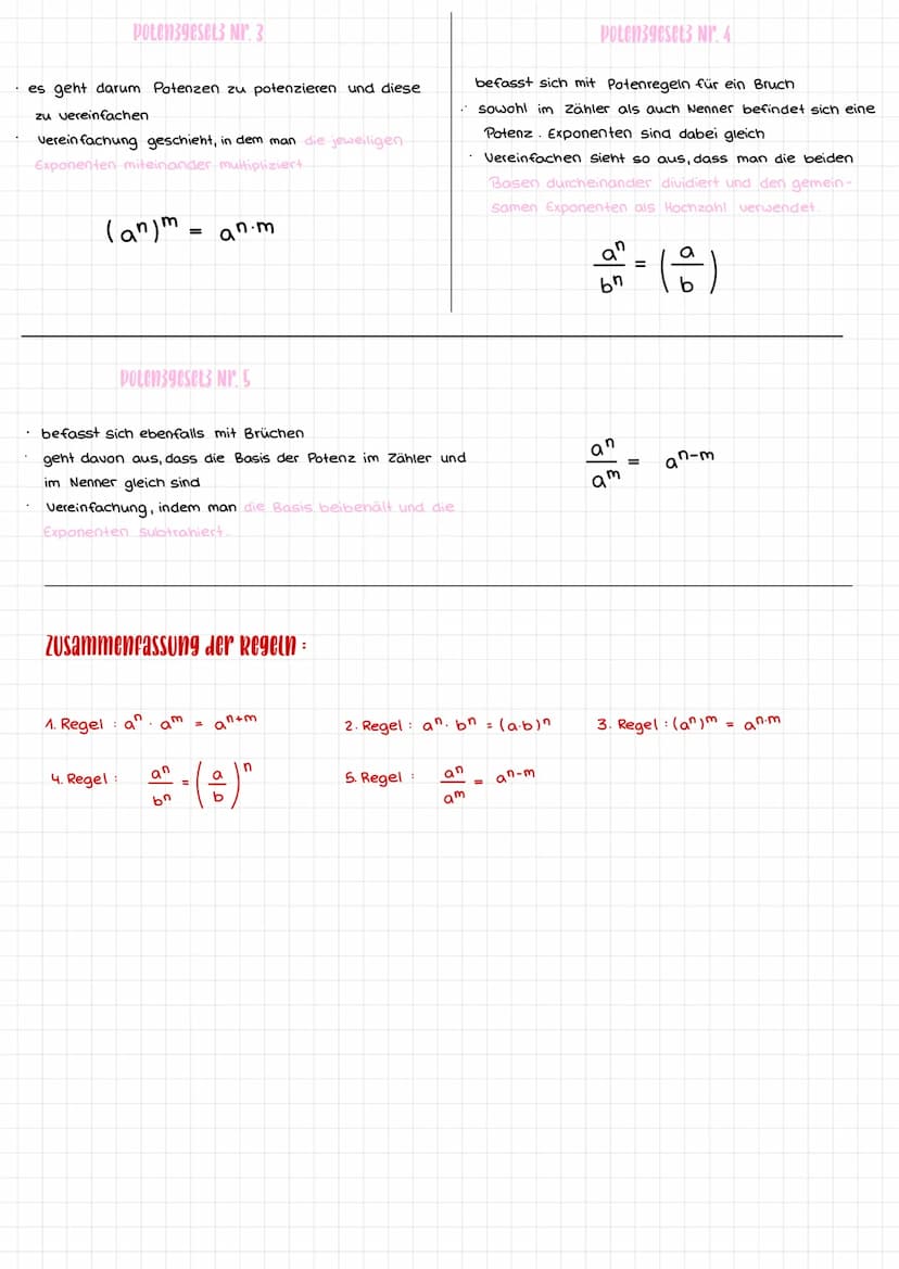 →Die Potenzrechnung beschäftigt sich mit der Form ab.
→ Ganz einfach gesagt ist eine Potenz eine Abkürzung für eine Multiplikation
Dies kann