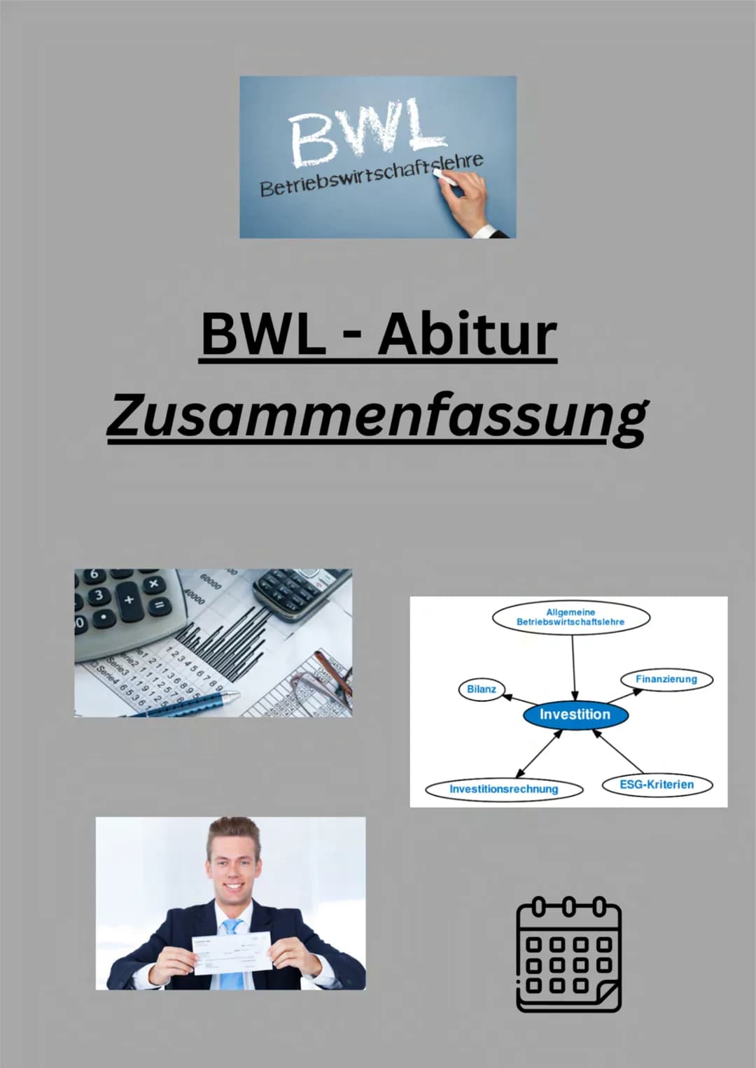 0
6
3
BWL- Abitur
Zusammenfassung
+
Serie3
Serie4
x
6536
60000
40000
12345
BWL
Betriebswirtschaftslehre
No
Bilanz
Allgemeine
Betriebswirtsch