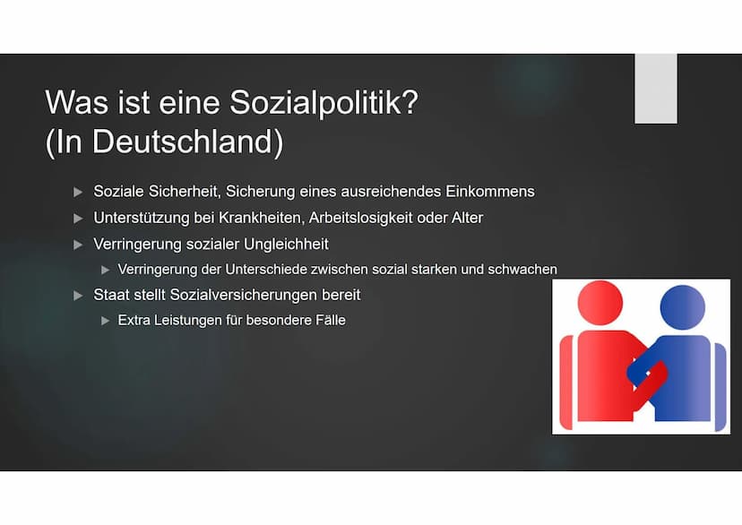 Distributionsfunktion
des Staates in der
Sozialpolitik
ANASTASIA CUKAVIN & SINA BULUTTIMUR Was ist eine Sozialpolitik?
(In Deutschland)
Sozi