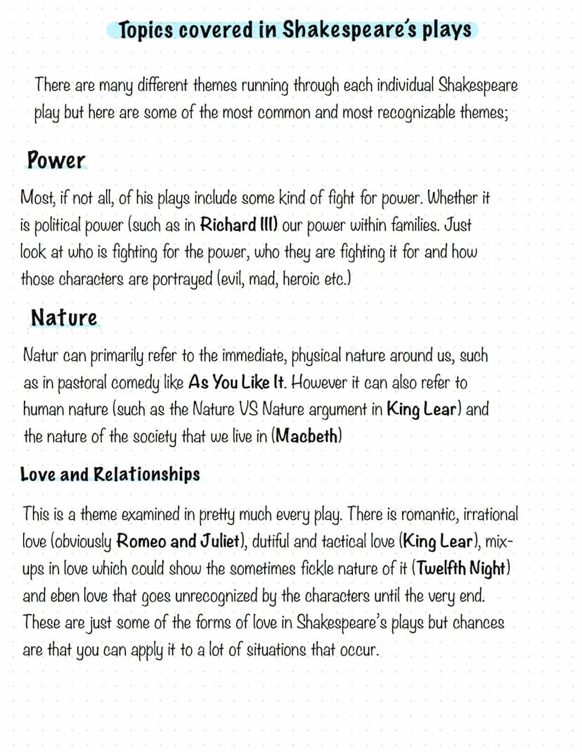 Characteristics of English language
Shakespeare's English :
●
He experimented with language
Any kind of wordplay and puns were popular with 