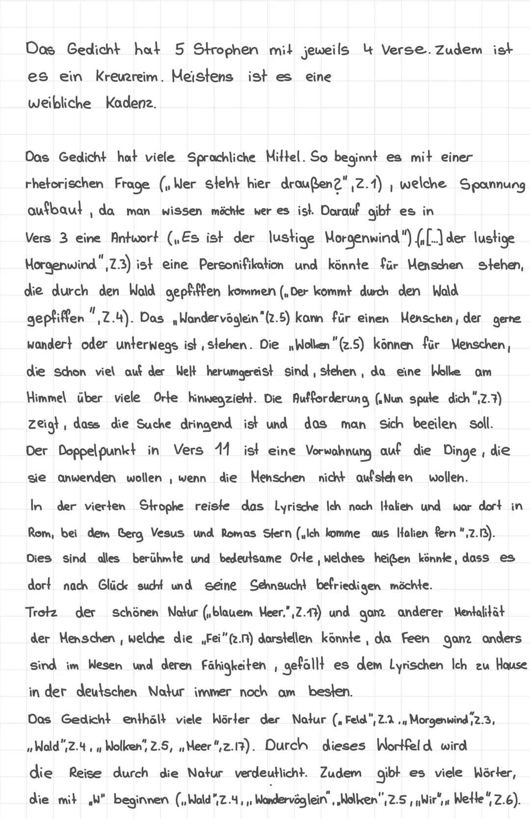 Probeklausur:
Analyse:,Rückkehr
Vergleich mit „Kosmopolit
00
In dem Gedicht Rückkehr", welches 1834 von Joseph von
Eichendorf geschrieben wu