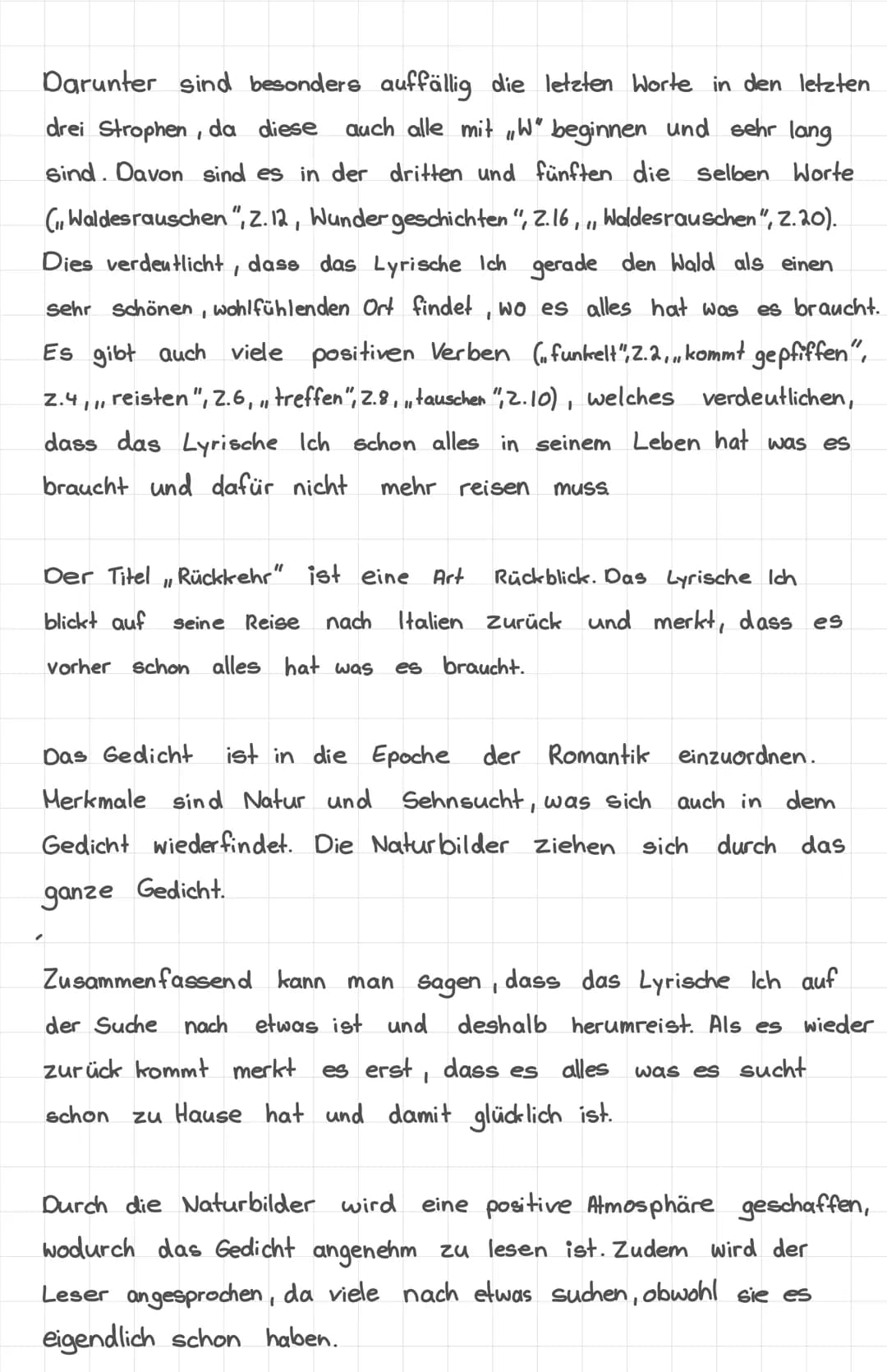 Probeklausur:
Analyse:,Rückkehr
Vergleich mit „Kosmopolit
00
In dem Gedicht Rückkehr", welches 1834 von Joseph von
Eichendorf geschrieben wu