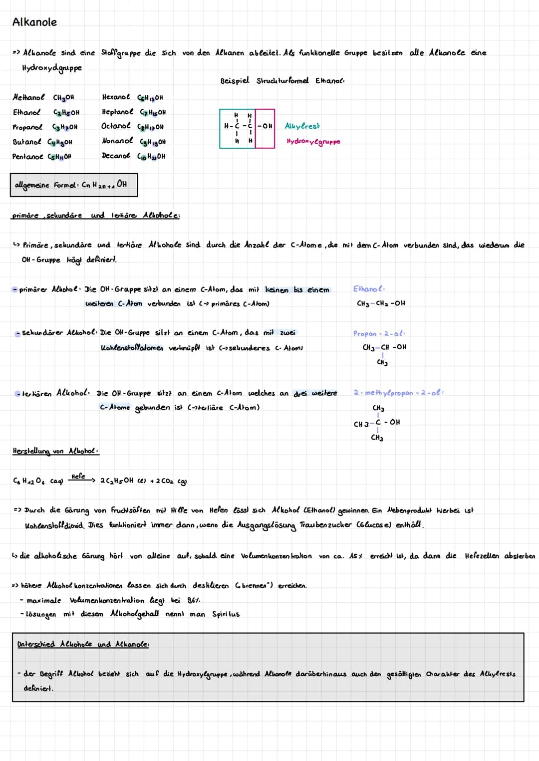 Alkane
Homologe Reihe
Methan CHY
C₂H6
Cs H8
Ethan
Propan
Butan
Pentan
Cylio
(SH₁2
→Van-der-waals-kräfte
Nomenklatur
=> Alkanmoleküle enthalt