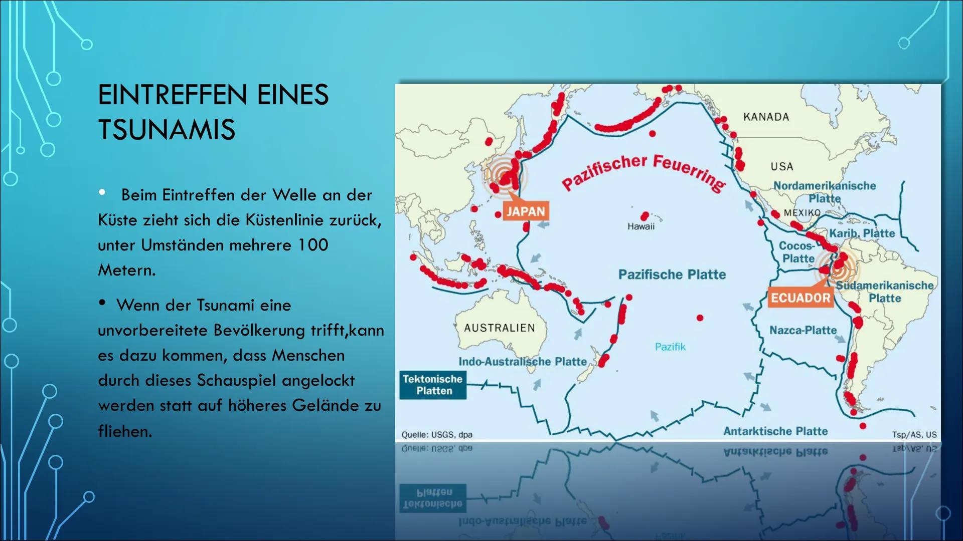 Tsunami # INHALTSVERZEICHNIS

- Was ist ein Tsunami
- Entstehung
- Ausbreitung
- Geschwindigkeit
- Eintreffen eines Tsunamis
- Auswirkungen 