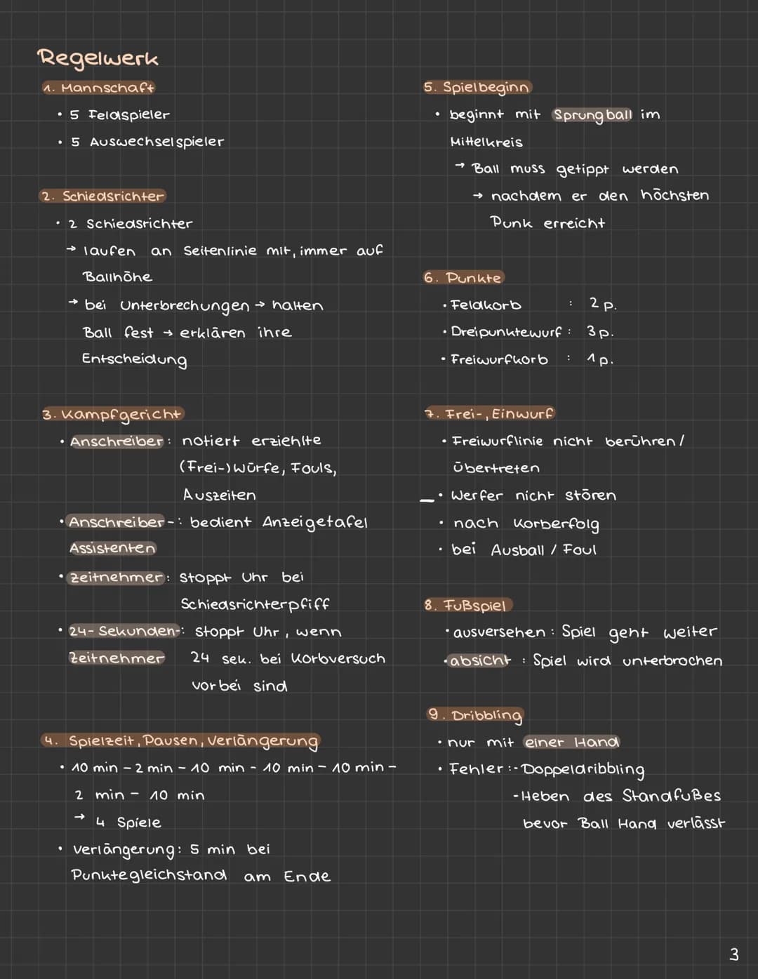 BASKETBALL
2. Tracking
Thema
• laufen mit Ball
Geschichte
Regelwerk
→ verboten
Handlungsbedingung
Passen, Fangen, Dribbling
Korbleger
Positi