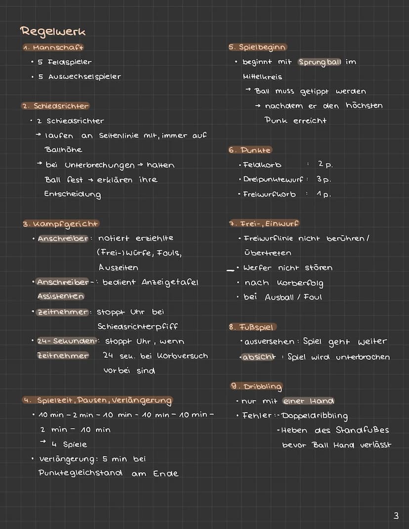 BASKETBALL
2. Tracking
Thema
• laufen mit Ball
Geschichte
Regelwerk
→ verboten
Handlungsbedingung
Passen, Fangen, Dribbling
Korbleger
Positi