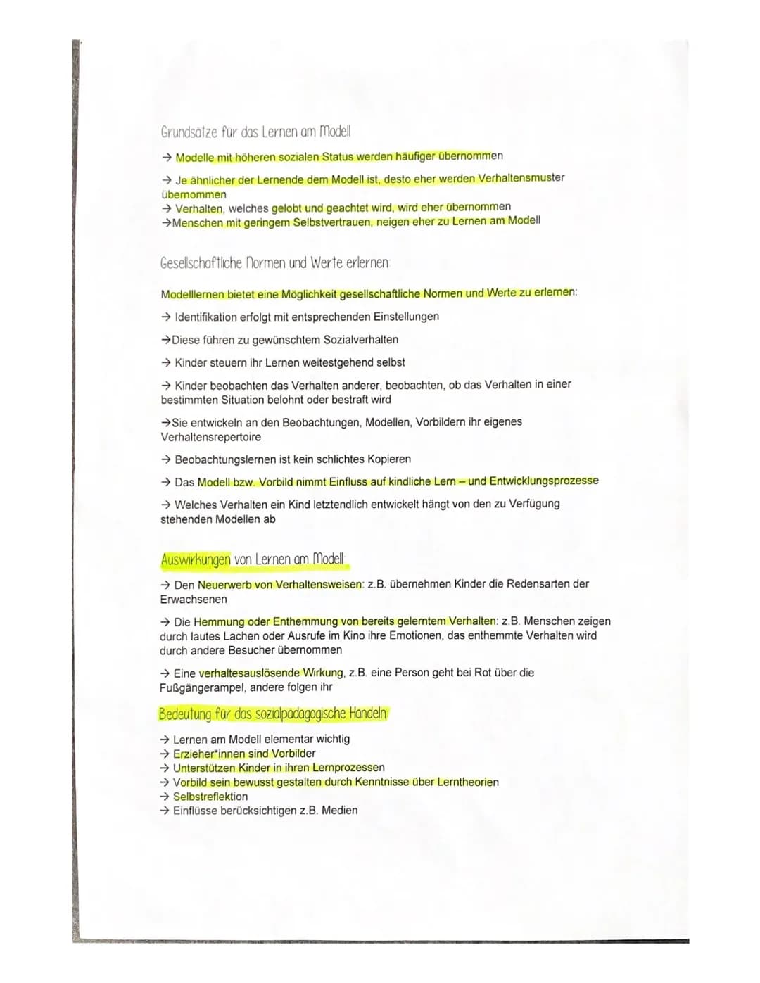 Lerntheorien
Definition Lernen:
→ Lernen ist ein lebenslanger Prozess
→ Lernen wird im Zusammenhang mit der Persönlichkeitsentwicklung betra