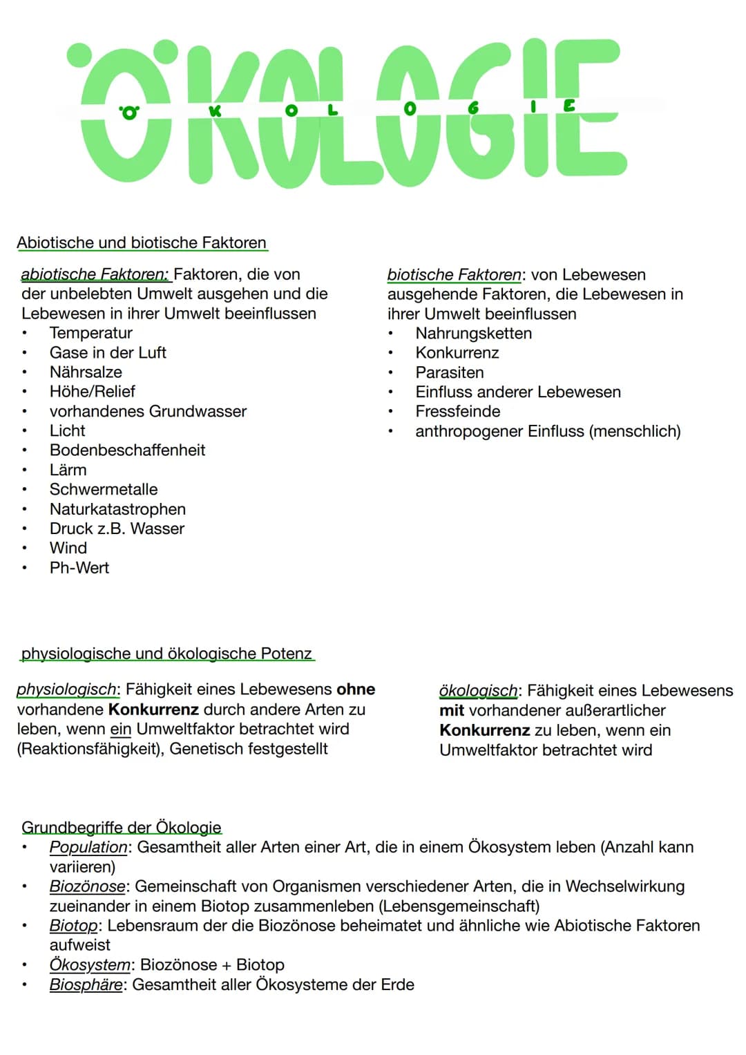 Ökologie