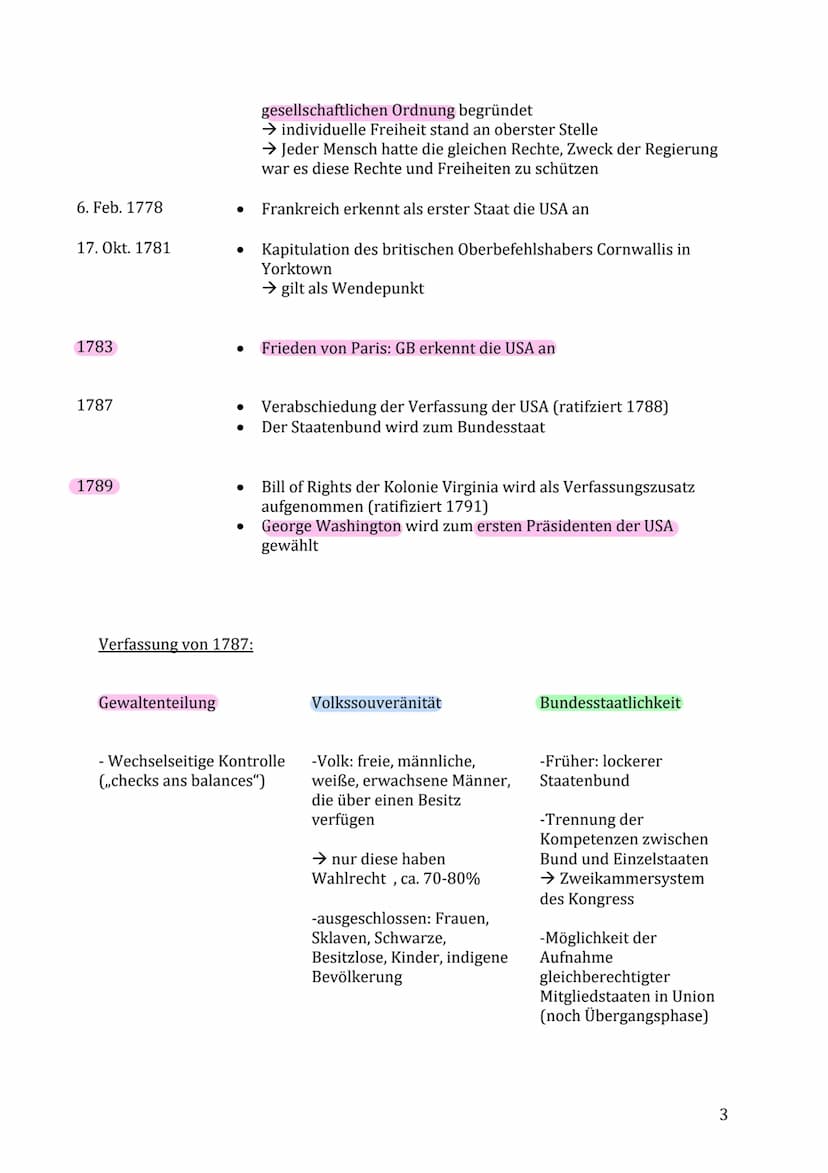 Lernzettel Geschichte Nr.1
Verlauf ab 1770:
5. März 1770
10. Mai 1773
12. Dez. 1773
Frühjahr 1774
● Boston Massacre
→ wurde von den Sons of 