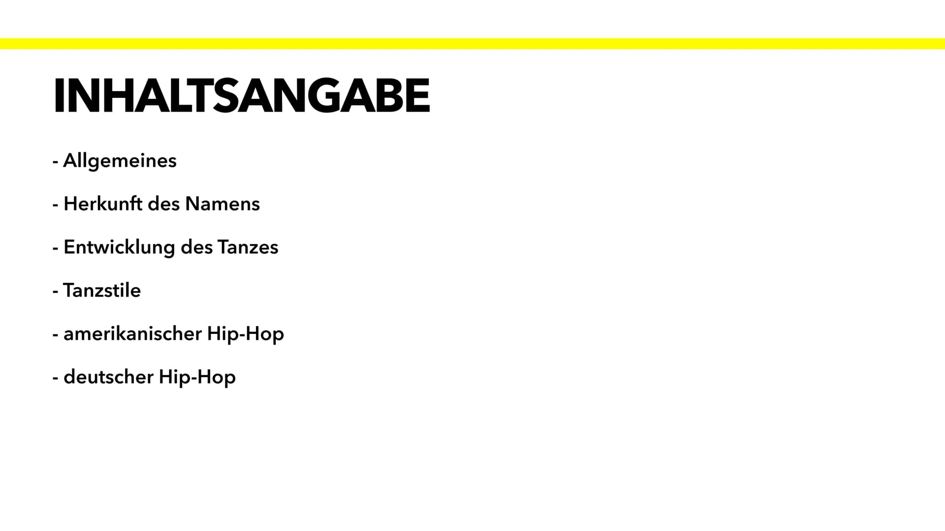 VON JOHANNA
HIP HOP
Red Bull INHALTSANGABE
- Allgemeines
- Herkunft des Namens
- Entwicklung des Tanzes
- Tanzstile
- amerikanischer Hip-Hop