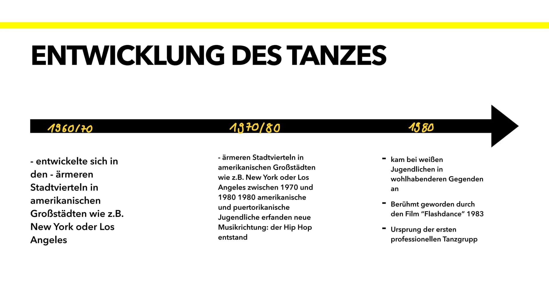 VON JOHANNA
HIP HOP
Red Bull INHALTSANGABE
- Allgemeines
- Herkunft des Namens
- Entwicklung des Tanzes
- Tanzstile
- amerikanischer Hip-Hop
