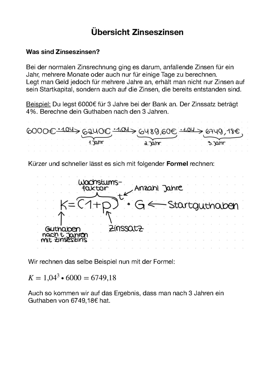 Zinsrechnung