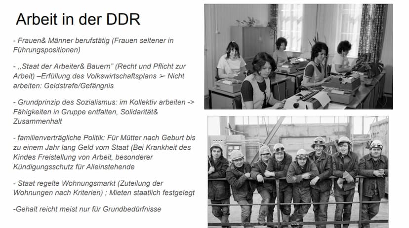 Das Leben in der DDR und BRD
BRD
Bundesrepublik Deutschland
Nordrhein-Westfalen
Rheinland-Pfalz
Saarland
Schleswig-Holstein
Hessen
Niedersac