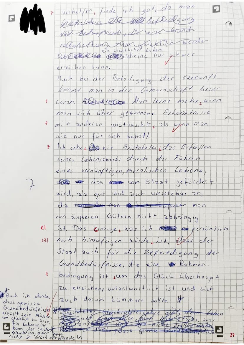 Arbeitsaufgaben
1.
2.
3.
Fassen Sie den vorliegenden Text ,Bedürfniserfüllung als Weg zum Glück?" in eigenen
Worten zusammen.
30 BE
zusammen