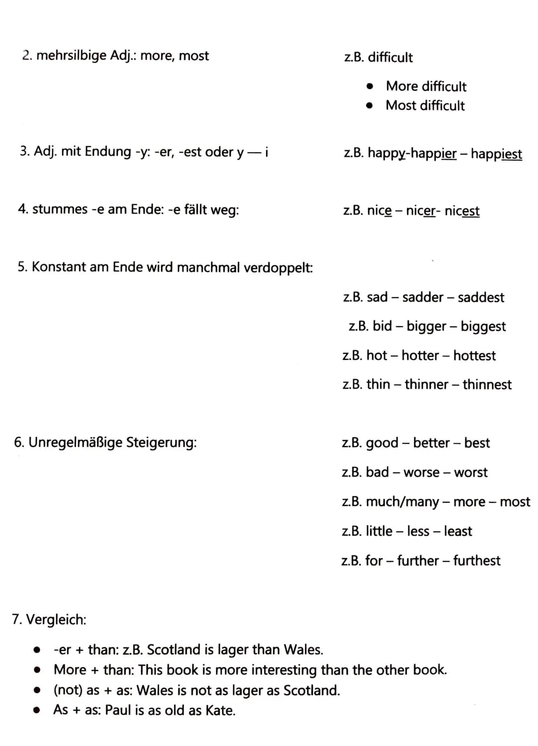 Going to Futur:
Bereits geplante zukünftige Handlungen.
Verneinte Sätze:
Englisch Zeiten
Bildung:
Pronomen + to be + not + going to + infini