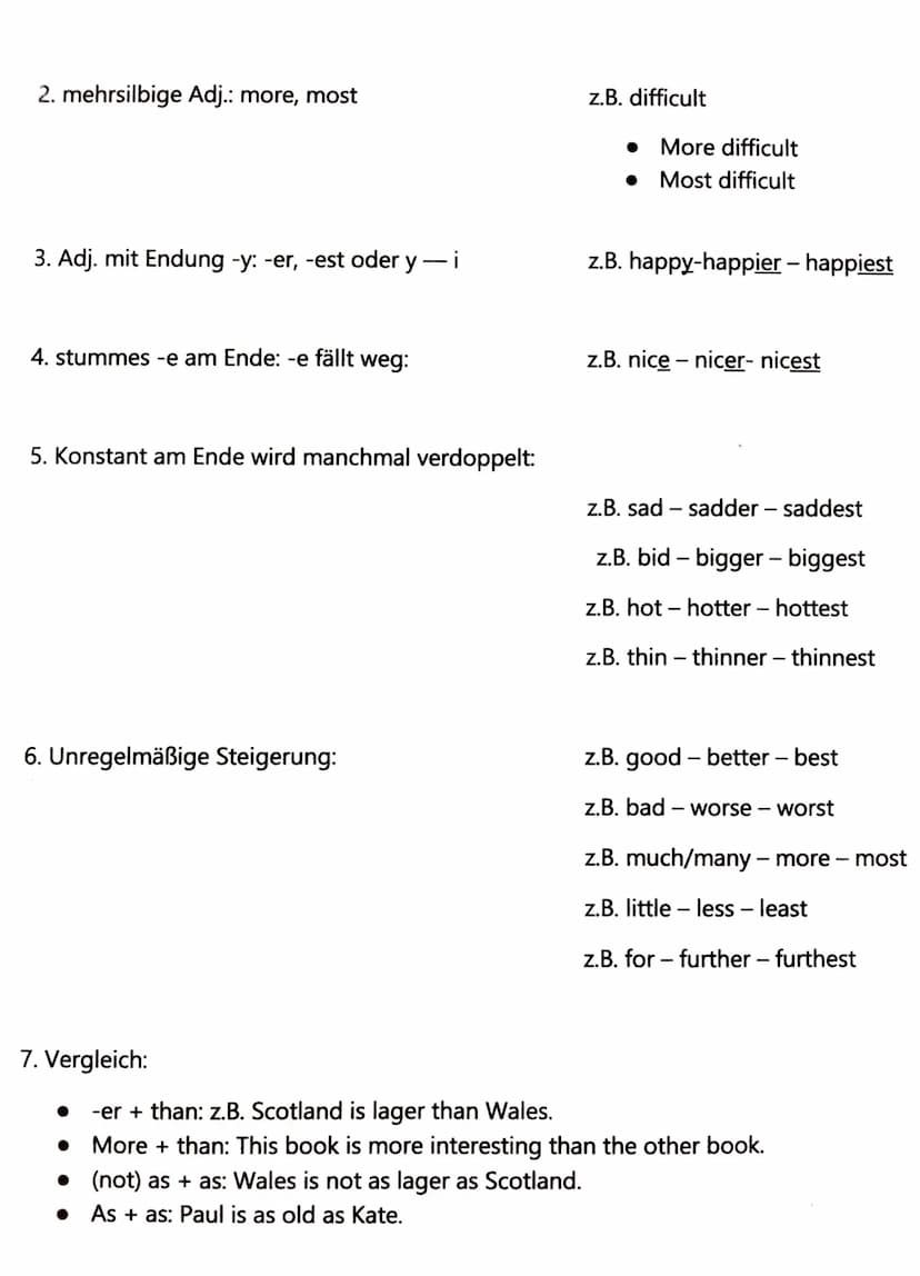 Going to Futur:
Bereits geplante zukünftige Handlungen.
Verneinte Sätze:
Englisch Zeiten
Bildung:
Pronomen + to be + not + going to + infini