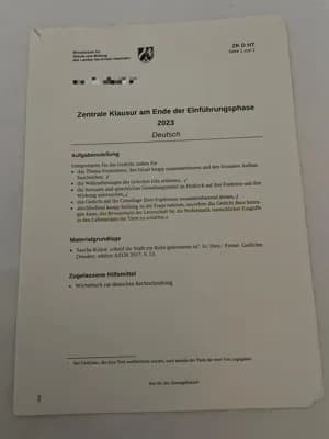 Know ZK 2023 - Deutsch, Naturlyrik (Note 1) thumbnail