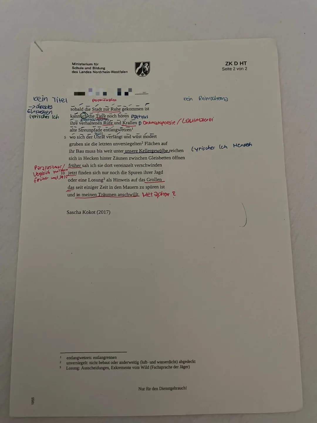 1955
Ministerium für
Schule und Bildung
des Landes Nordrhein-Westfalen
1
Zentrale Klausur am Ende der Einführungsphase
2023
Deutsch
ZK D HT
