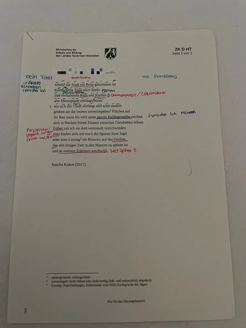 1955
Ministerium für
Schule und Bildung
des Landes Nordrhein-Westfalen
1
Zentrale Klausur am Ende der Einführungsphase
2023
Deutsch
ZK D HT
