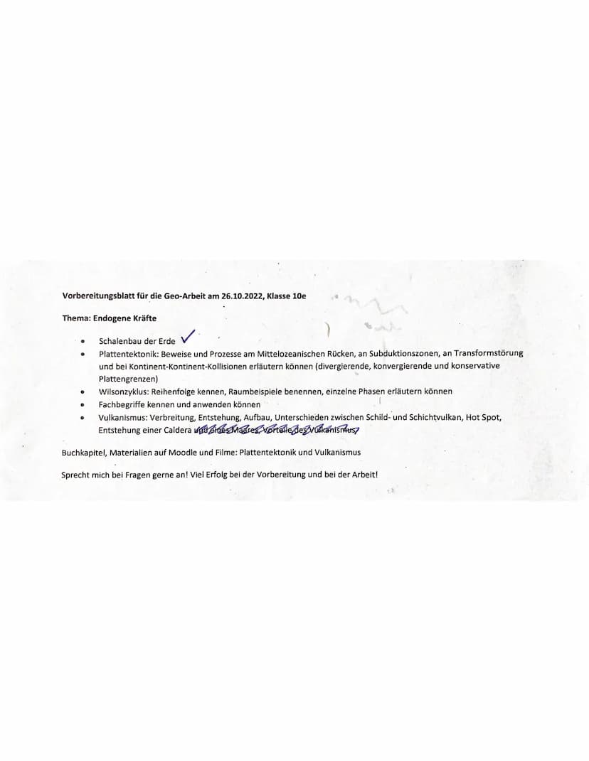 Schalenbau der Erde
AFWII Institut für Film und Dild
Endogene Kräfte - Plattentektonik
Plattentektonik Beweise und Prozesse
Mittelozeanische