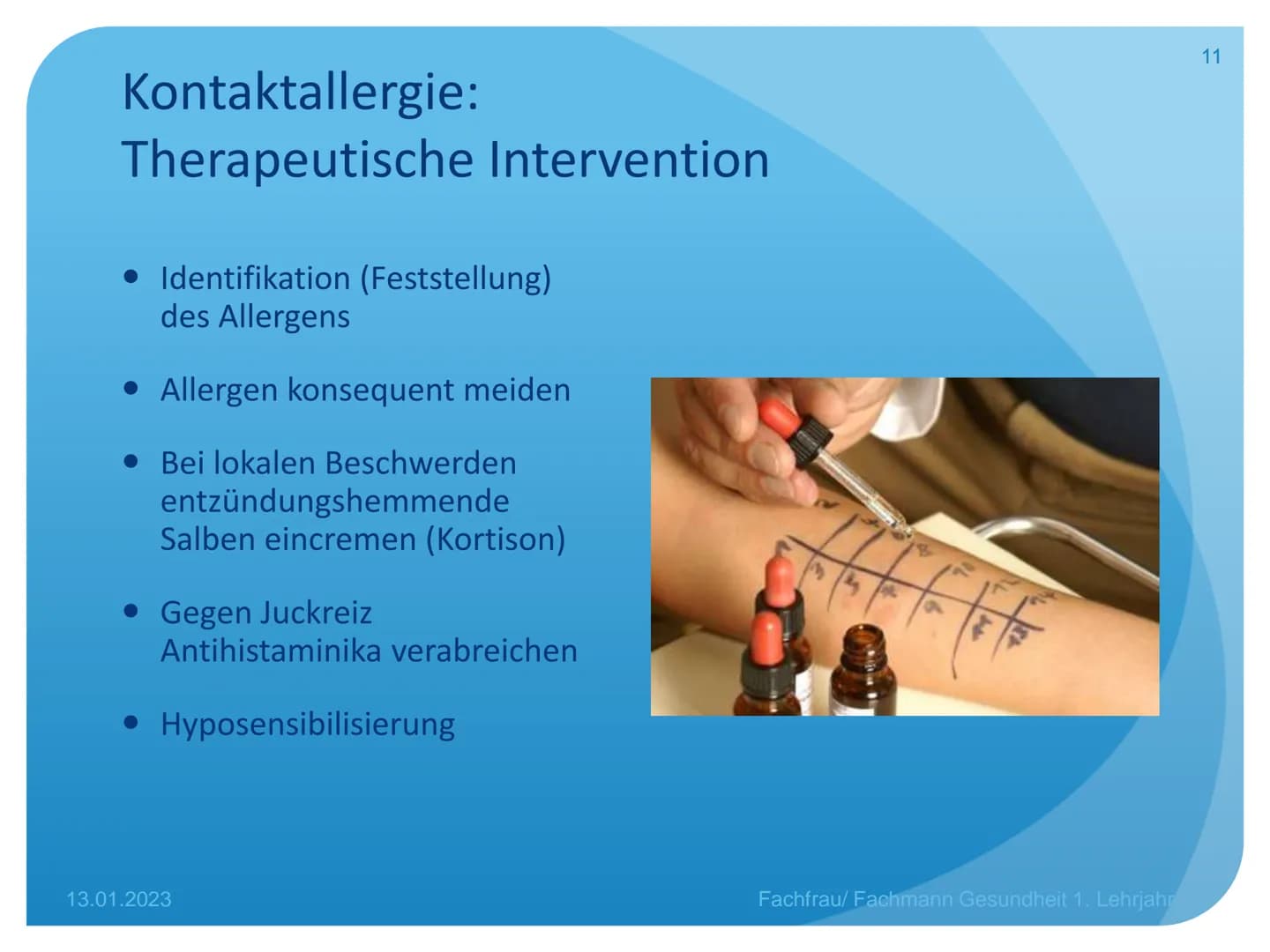 Allergien, Psoriasis,
Pilzerkrankungen
Unterricht Fachfrau Gesundheit 1. Lehrjahr Allergien Allergien
Definition
• erworbene Überempfindlich