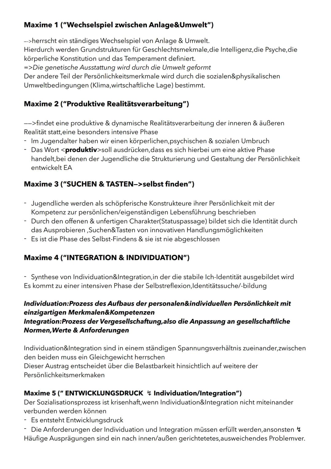 Das Modell der produktiven Realitätsverarbeitung beschreibt die Persönlichkeitsentwicklung
des Jugendlichen als Auseinandersetzung mit der i