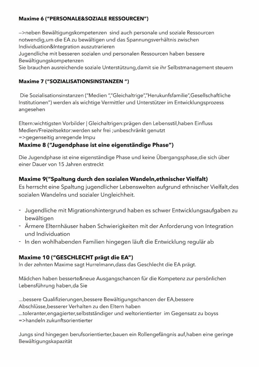 Das Modell der produktiven Realitätsverarbeitung beschreibt die Persönlichkeitsentwicklung
des Jugendlichen als Auseinandersetzung mit der i