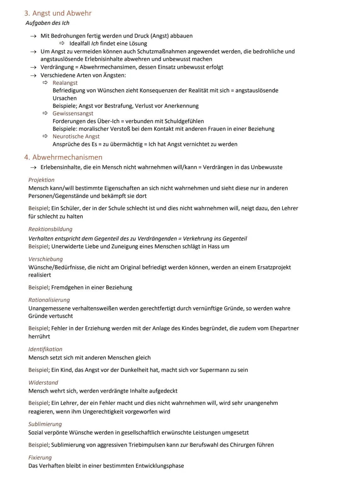 PSYCHOANALYTISCHES PERSÖNLICHKEITSMODELL
a. Grundlagen zu Person und Menschenbild
1. Grundannahmen
→→ Bestimmte seelische Vorgänge sind dem 