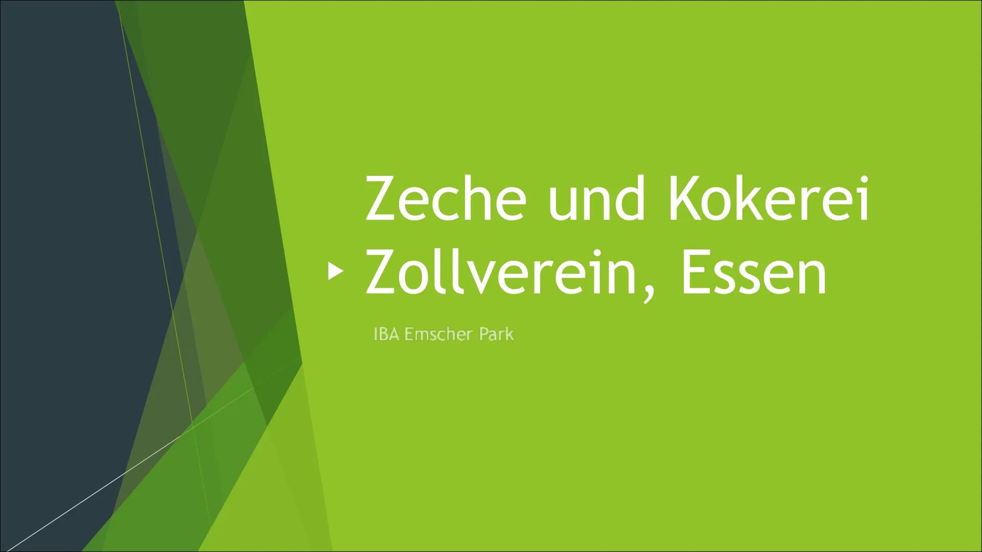 Zeche und Kokerei
› Zollverein, Essen
IBA Emscher Park Table of content
► History
IBA Emscher Park/ Association Bauhütte Zollverein
► Nowada