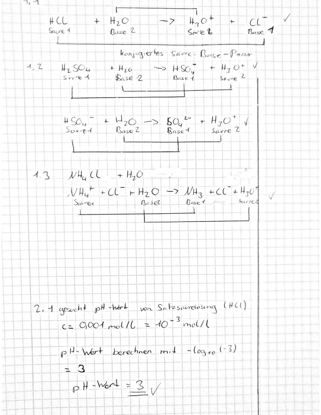 1.
Formulieren Sie für die folgenden Reaktionen die Reaktionsgleichung und geben Sie für jedes
reagierende Teilchen an, ob es im Sinne der T