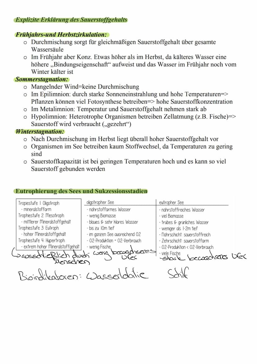 Was ist das Ökosystem See?
o Besteht aus vielen verschiedenen
Pflanzen und Tieren, die dort
zusammenleben (Biozönose)
o Unbelebter teil des 